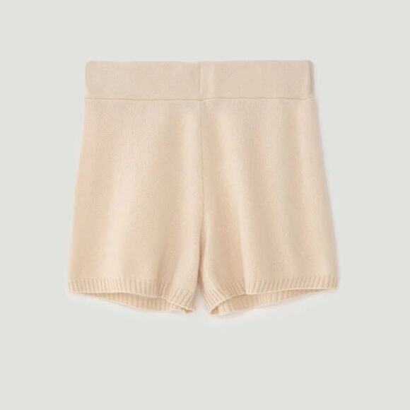 Lisa Yang Winnie Shorts 100% Cashmere Pearl Warm Cream Size 0 Extra Small NWT - Picture 15 of 15